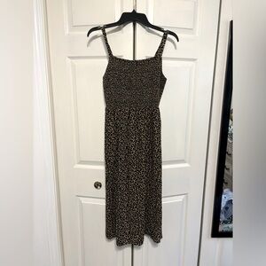 Old Navy cheetah print midi dress